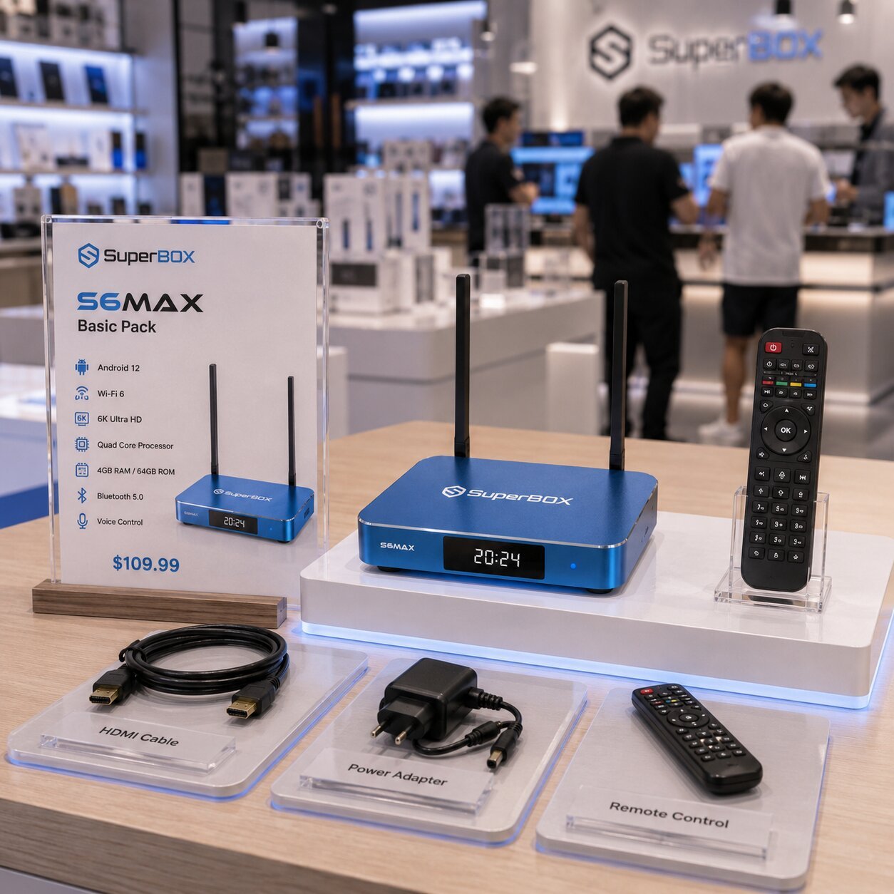 SuperBox S6 Max 15 Images of the SuperBox S6 Max are displayed at the SuperBox TV Box Store showroom 3