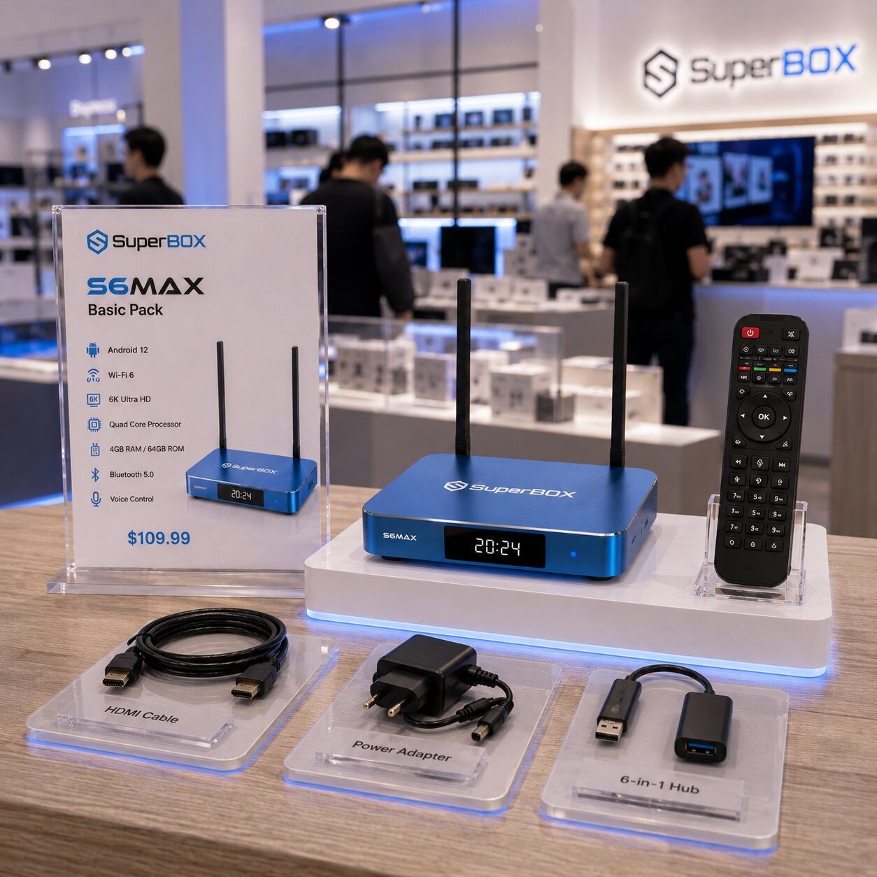 SuperBox S6 Max 13 Images of the SuperBox S6 Max are displayed at the SuperBox TV Box Store showroom
