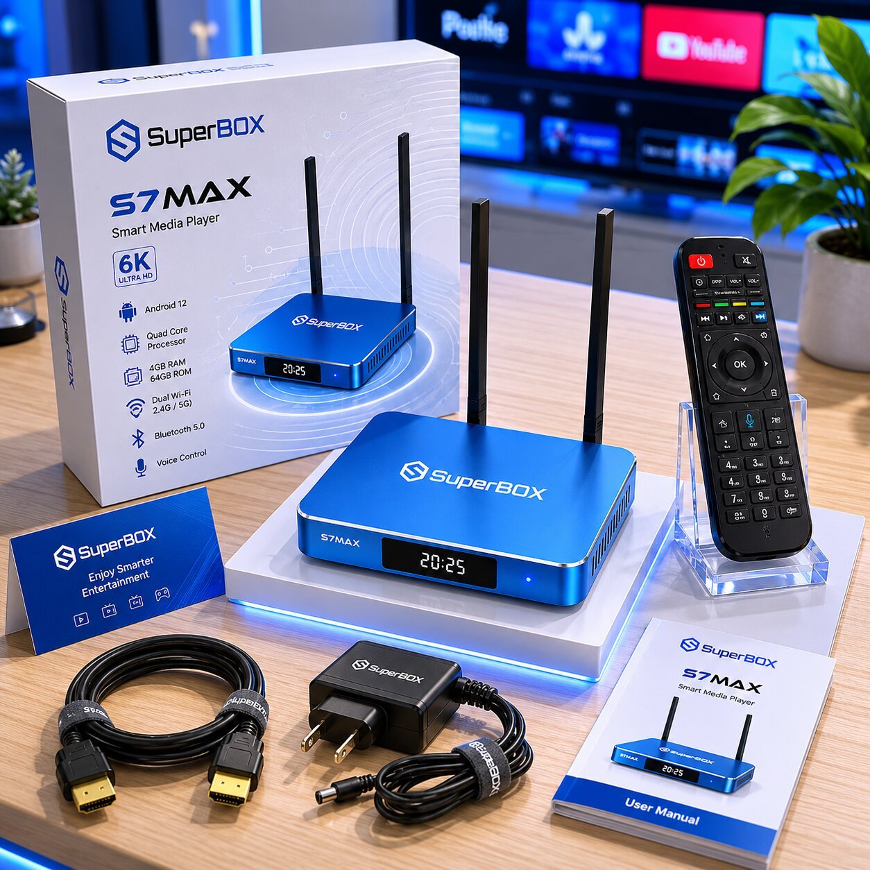 SuperBox S7 Max 15 Images of the SuperBox S7 Max are displayed at the SuperBox TV Box Store showroom (2)