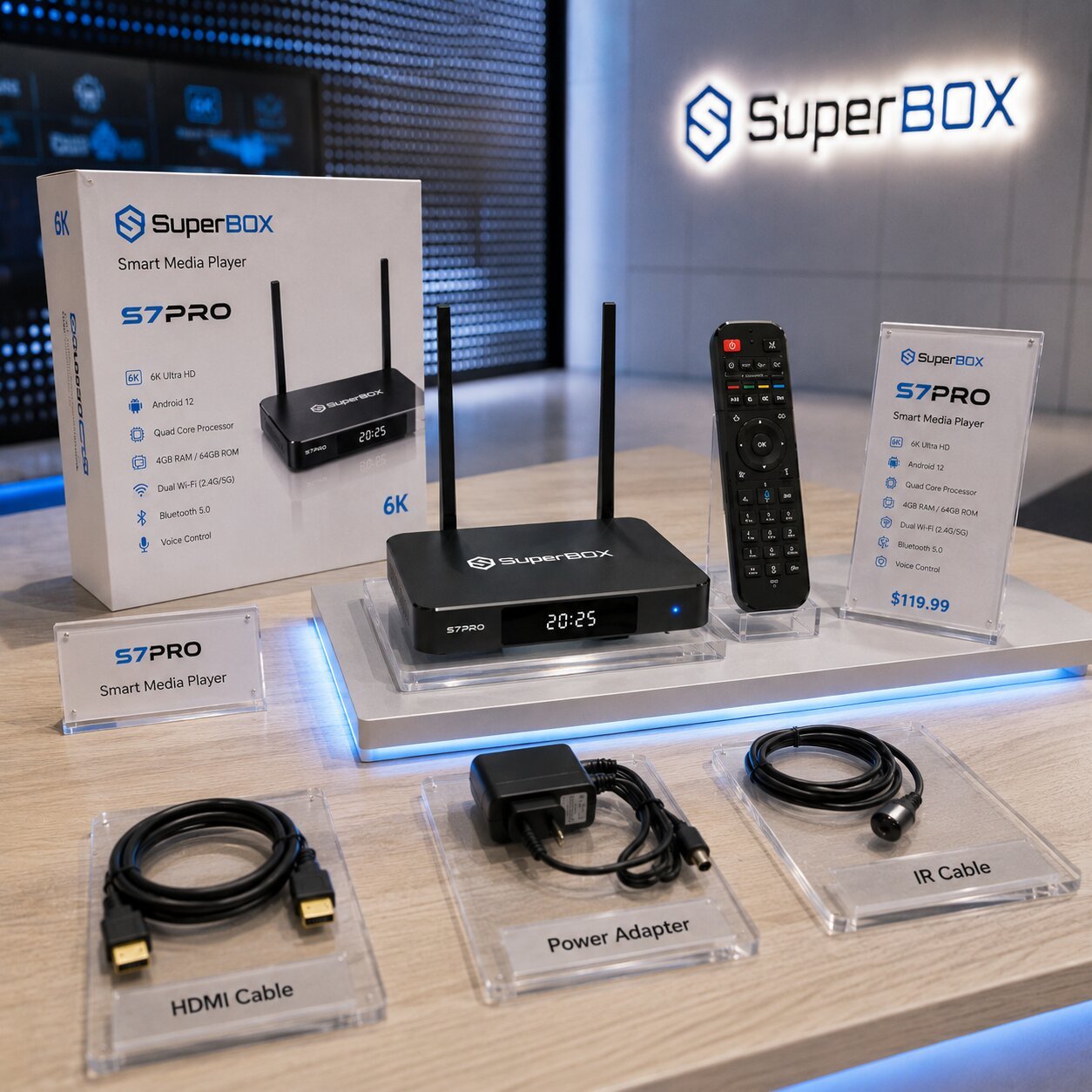 SuperBox S7 Pro 22 Images of the SuperBox S7 Pro are displayed at the SuperBox TV Box Store showroom (2)