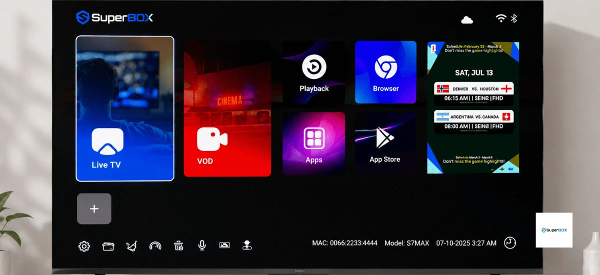 Playback & Backup TV của SuperBox TV Box