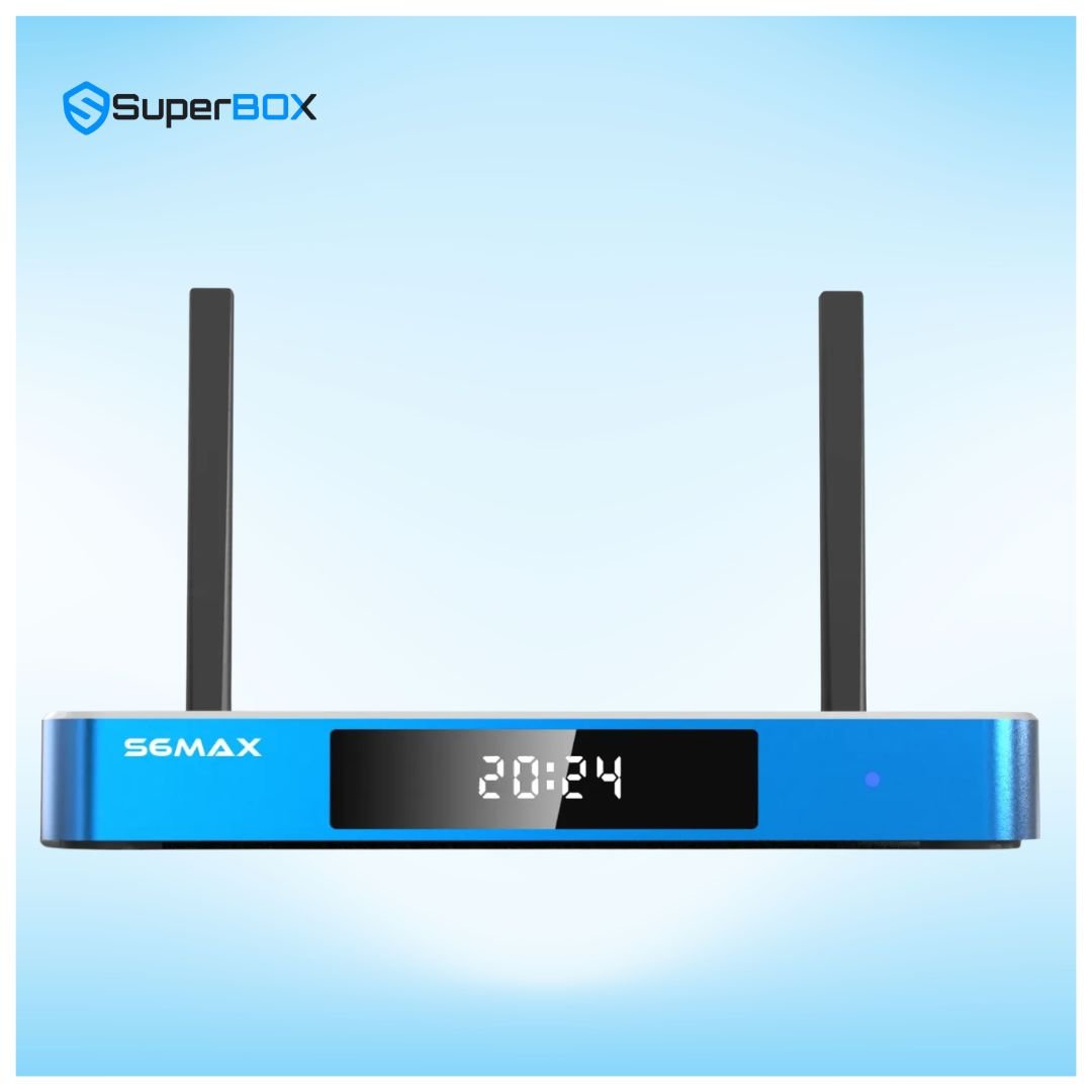 SuperBox S6 Max LED display front panel image