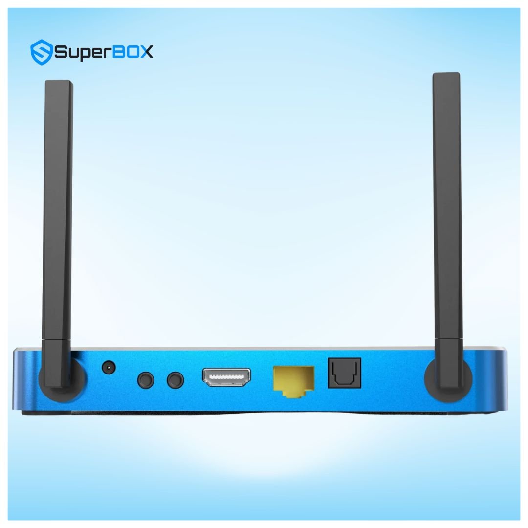SuperBox S6 Max connectivity ports Ethernet HDMI AV output and power input