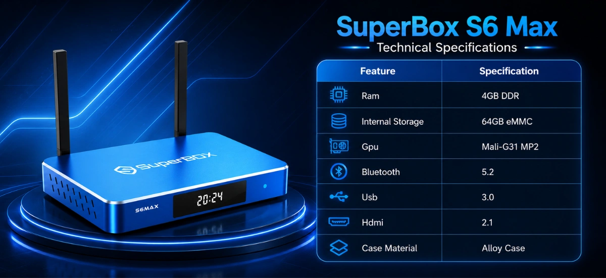 SuperBox S6 Max specifications