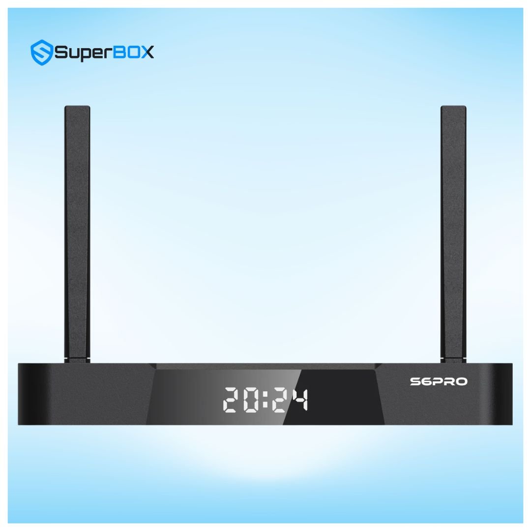 SuperBox S6 Pro LED display front panel image