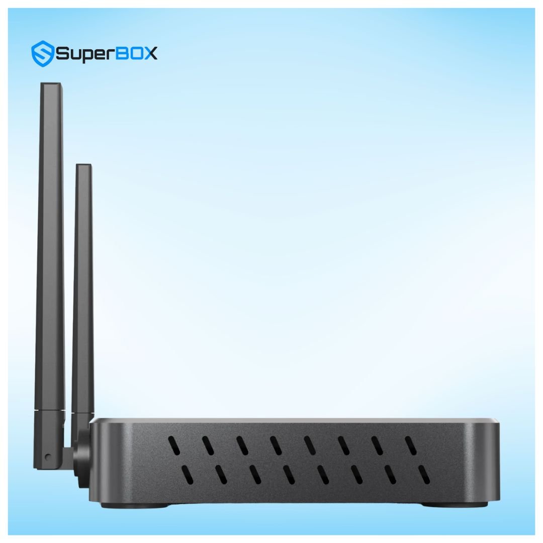 SuperBox S6 Ultra slim side profile with cooling ventilation design