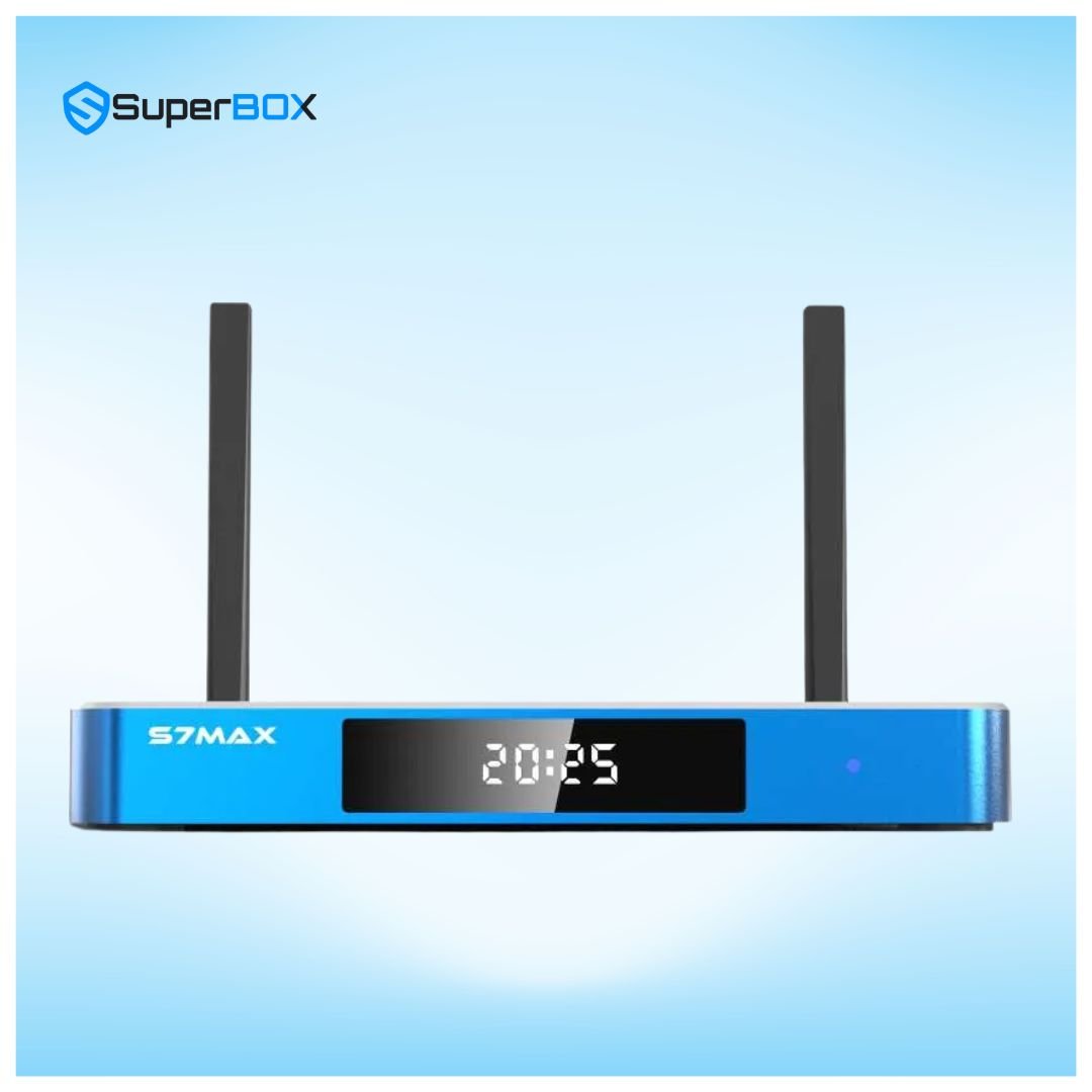 SuperBox S7 Max LED display front panel image