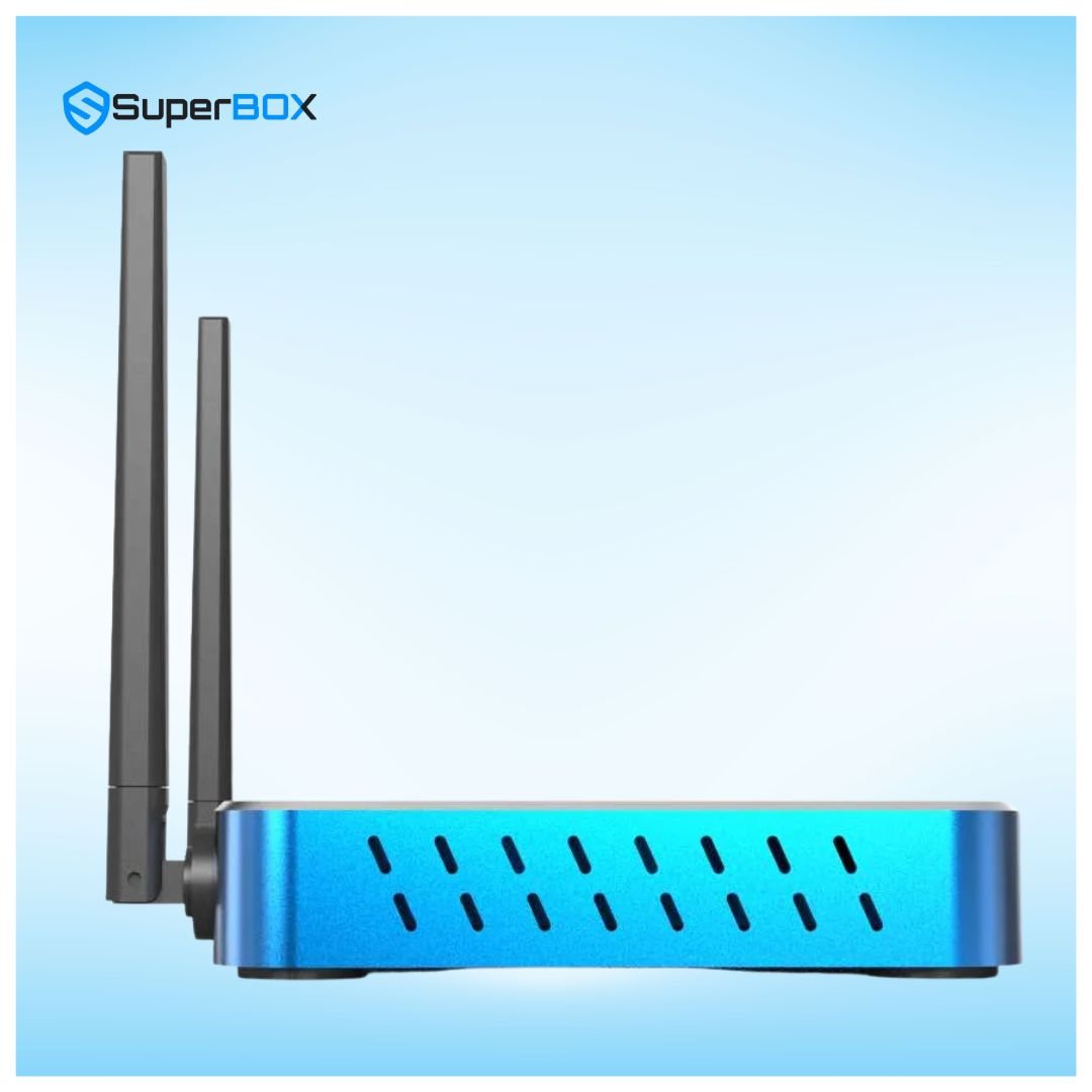 SuperBox S7 Max slim side profile with cooling vents