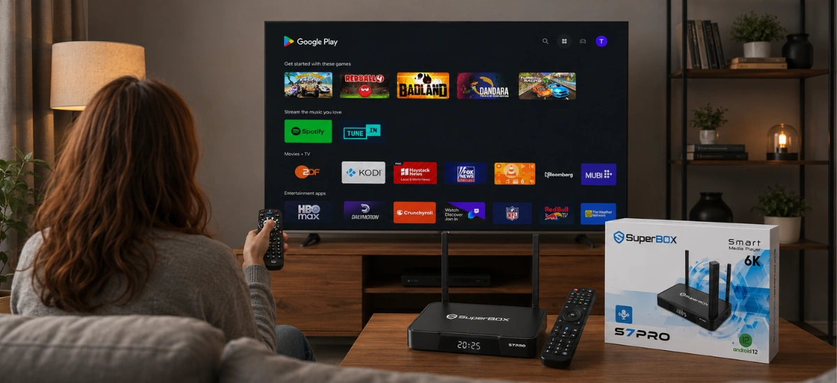 SuperBox S7 Pro Android 12 Operating System with Google Play Store