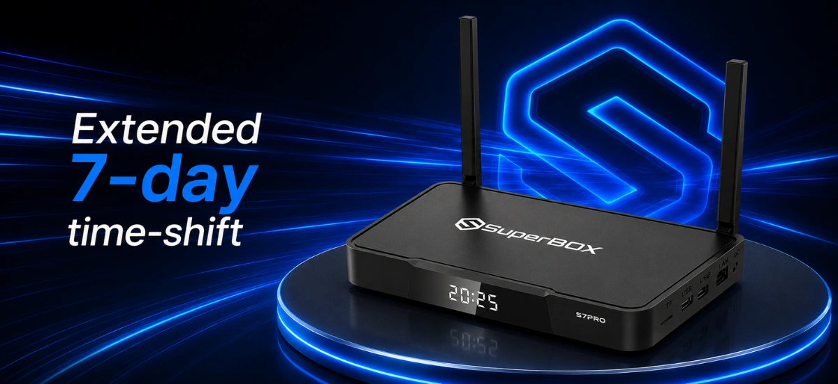 SuperBox S7 Pro extended 7 day time shift