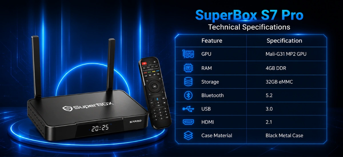SuperBox S7 Pro technical specifications