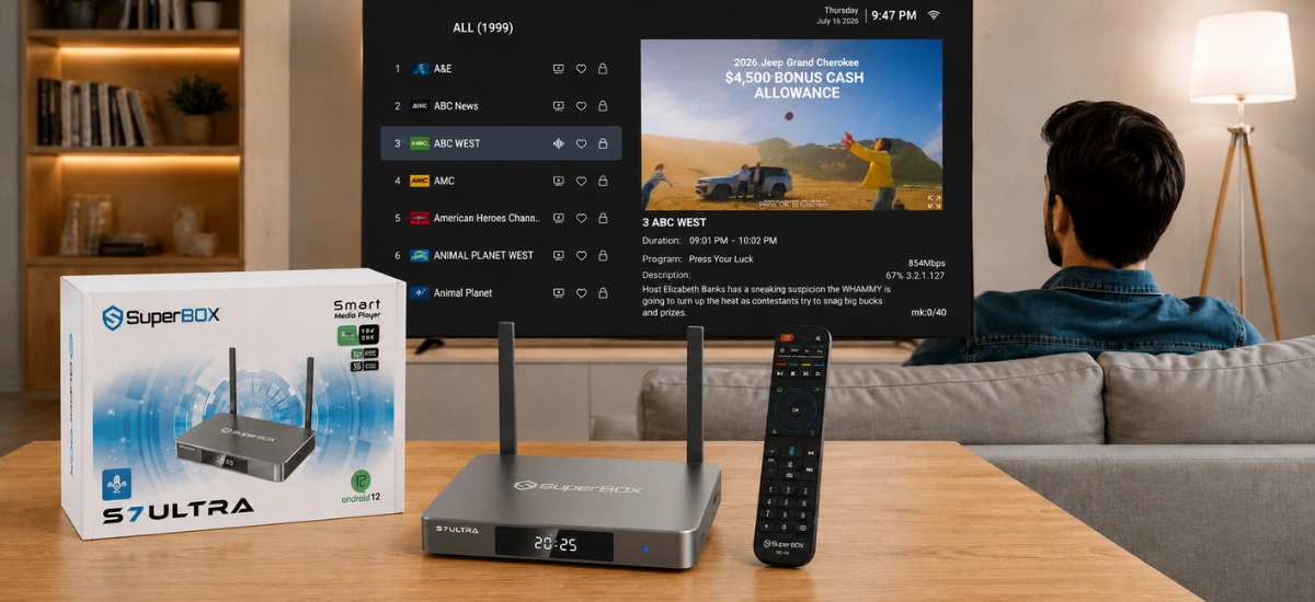 Voice Control Channel Navigation on SuperBox Using voice search commands to tune into live TV channels hands-free
