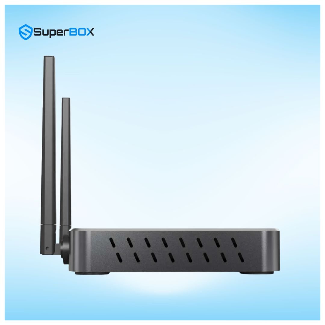 SuperBox S7 Ultra retail packaging box featuring Smart TV Box 6K branding