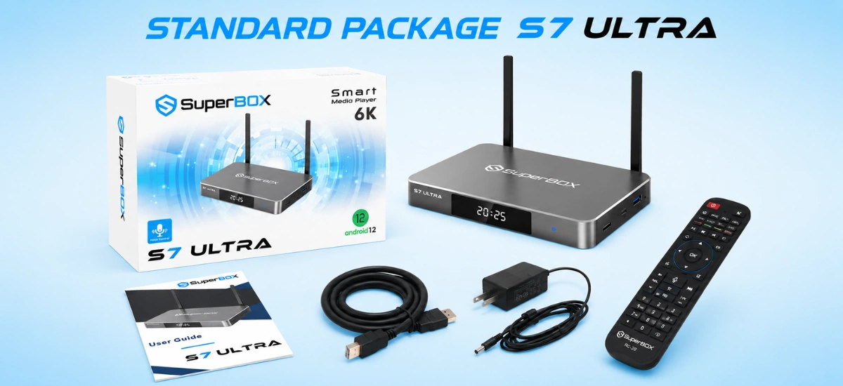 SuperBox S7 Ultra 7 SuperBox S7 Ultra standard package contents