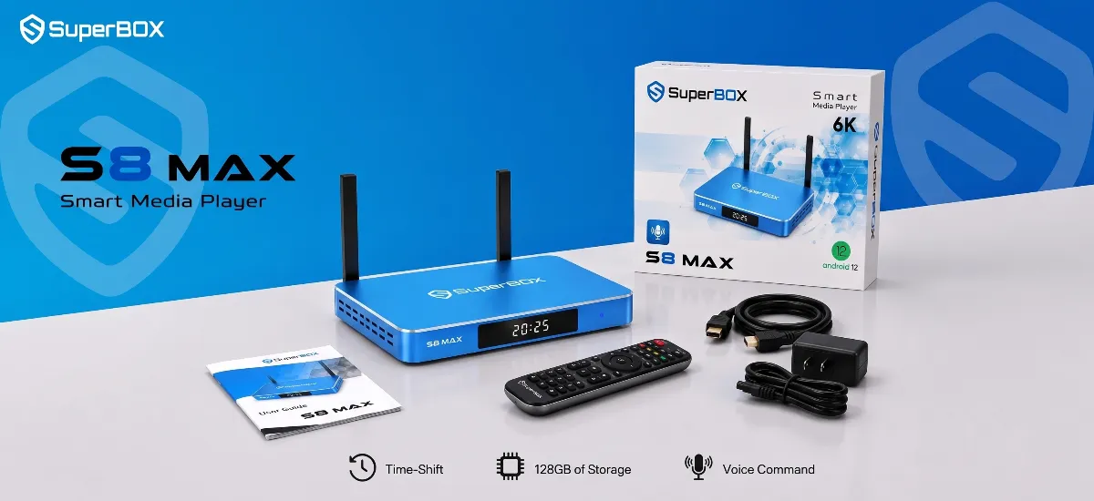SuperBox S8 Max Package Accessories