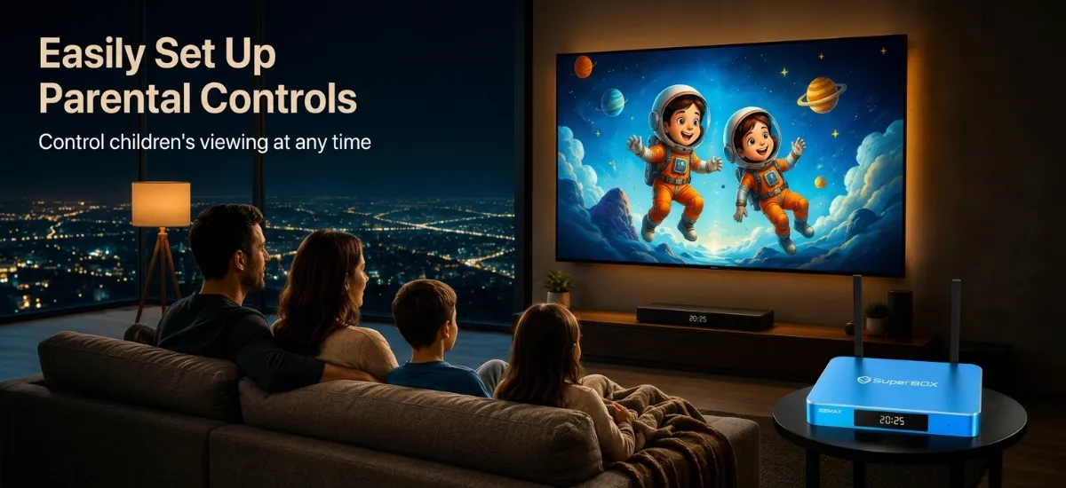 SuperBox S8 Max Parental Control.