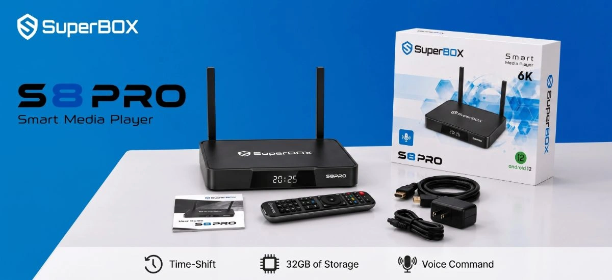 SuperBox S8 Pro Package Accessories