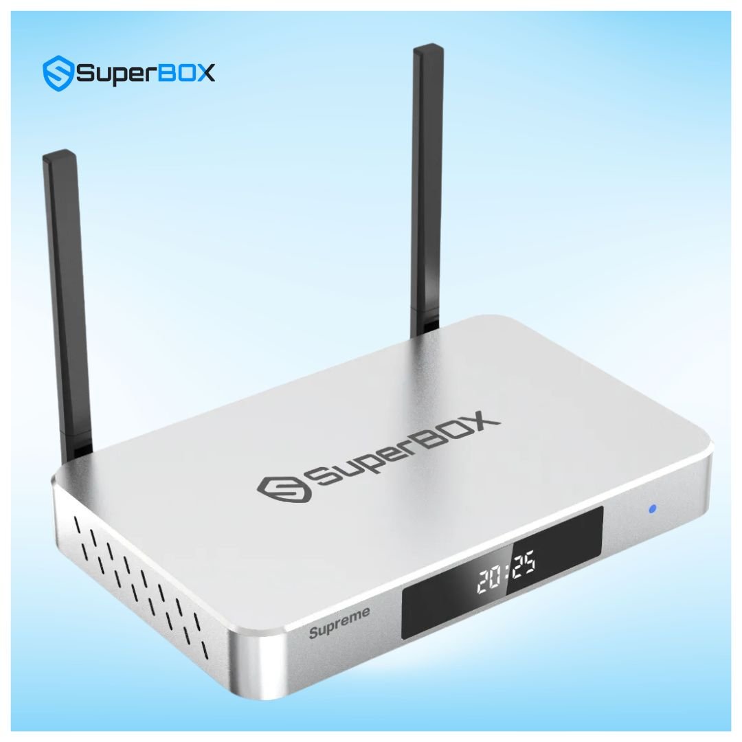 SuperBox Supreme smart TV box product angle image