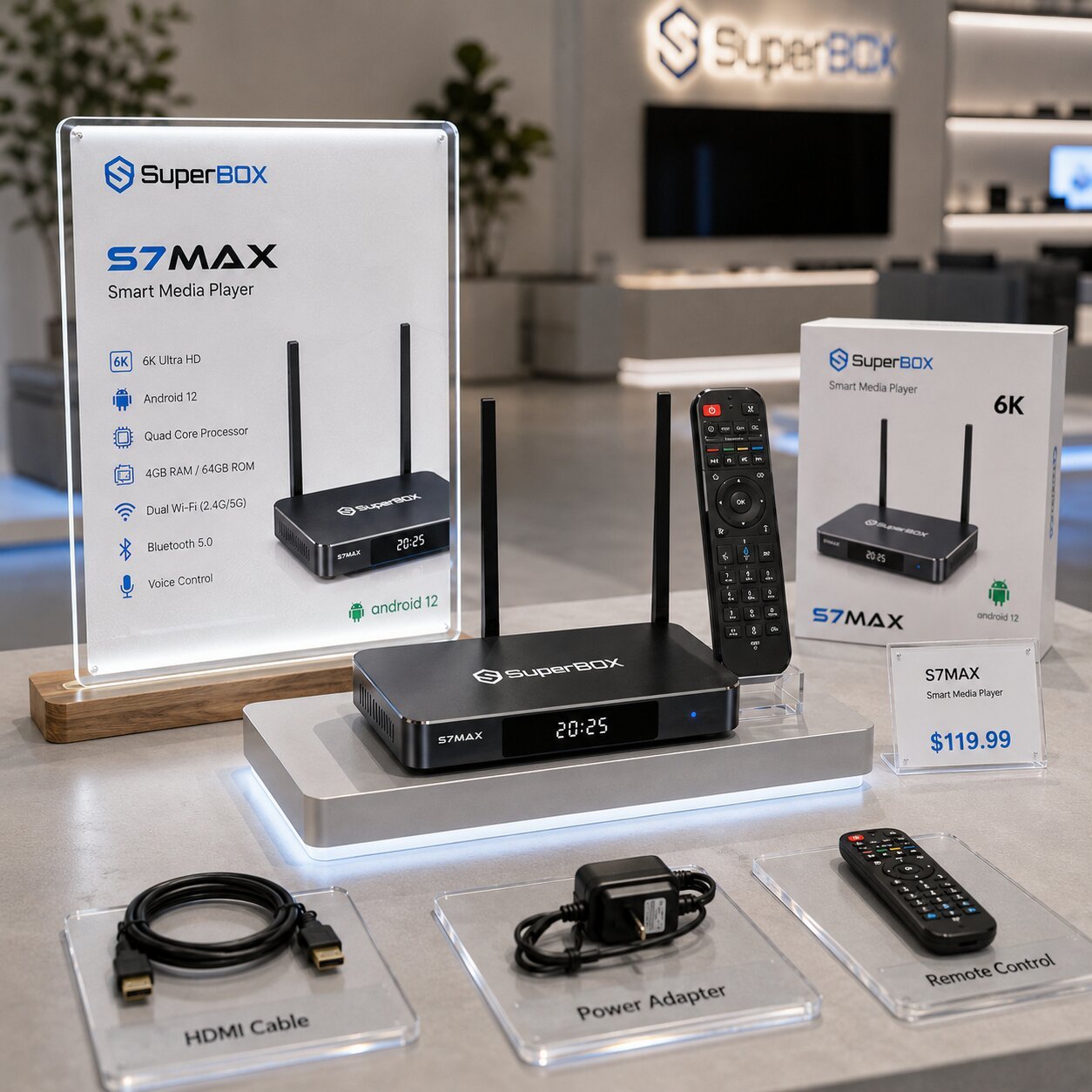 SuperBox S7 Max 19 The SuperBox S7 Max package is available when purchased at the SuperBox TV Box Store