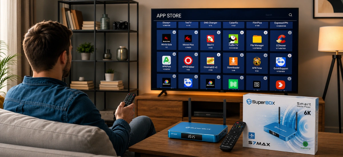 SuperBox S7 Max Android 12 Operating System with Google Play