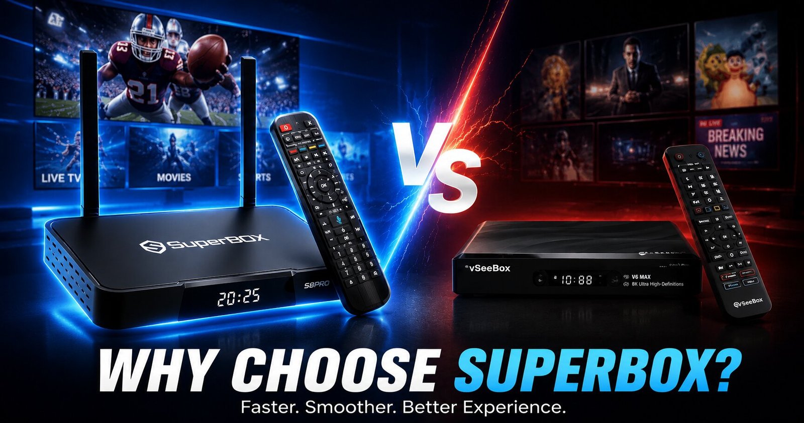 Head-to-Head Specification Comparison Superbox S8 Pro vs. VseeBox