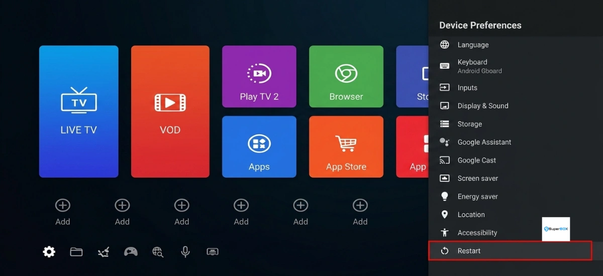 How to Fix Freezing Issues on a SuperBox S7: 6 Proven Solutions 20 Restart the SuperBox