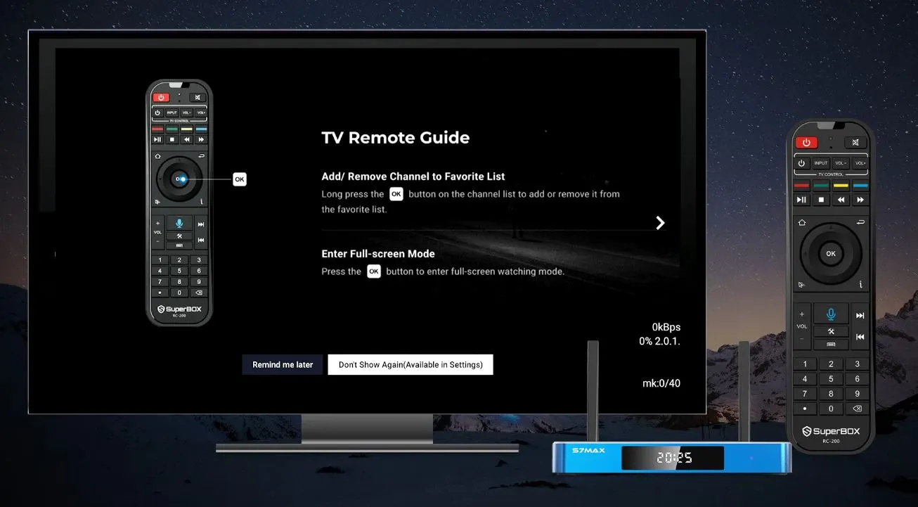 Blue TV Remote Guide 1