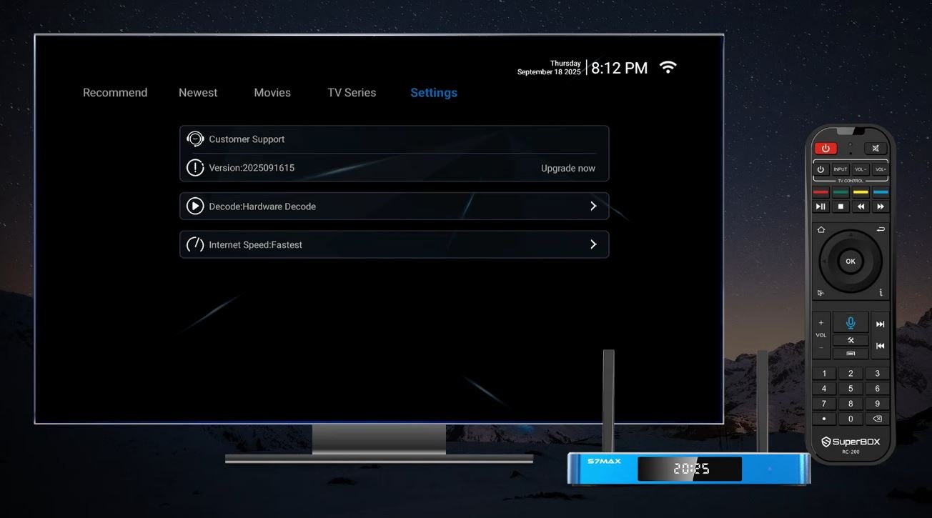 BlueVOD Main Settings