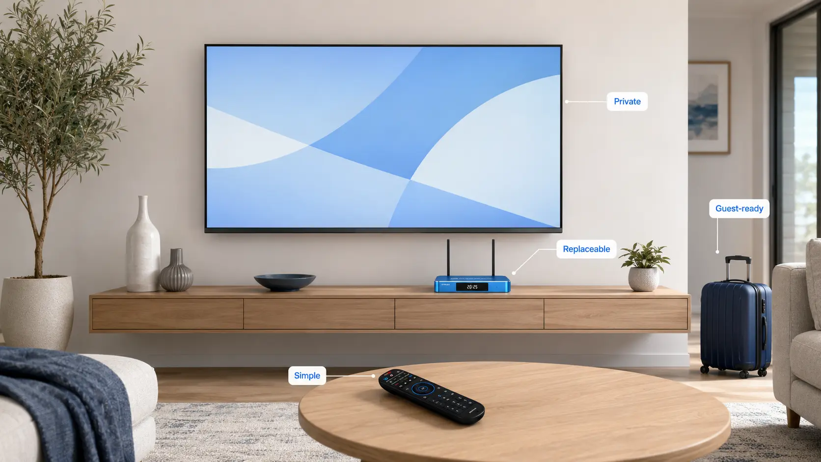 Best TV for Airbnb in 2026: Complete Host Buying and Setup Guide 24 SuperBox Airbnb 1
