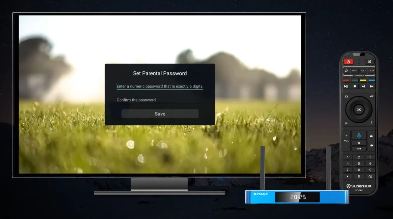 SuperBox Parental Control step 2