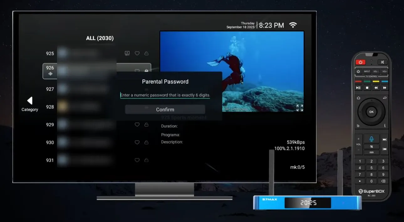 SuperBox Parental Control step 4
