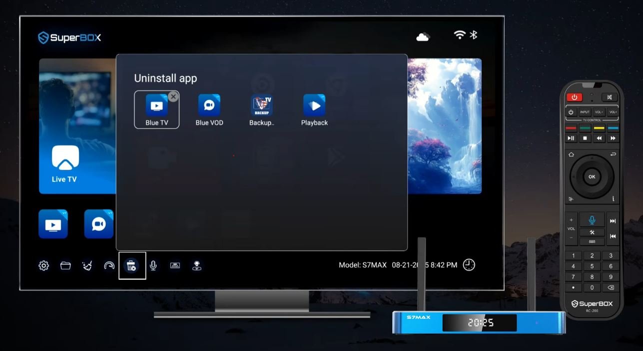 SuperBox uninstall app step 2
