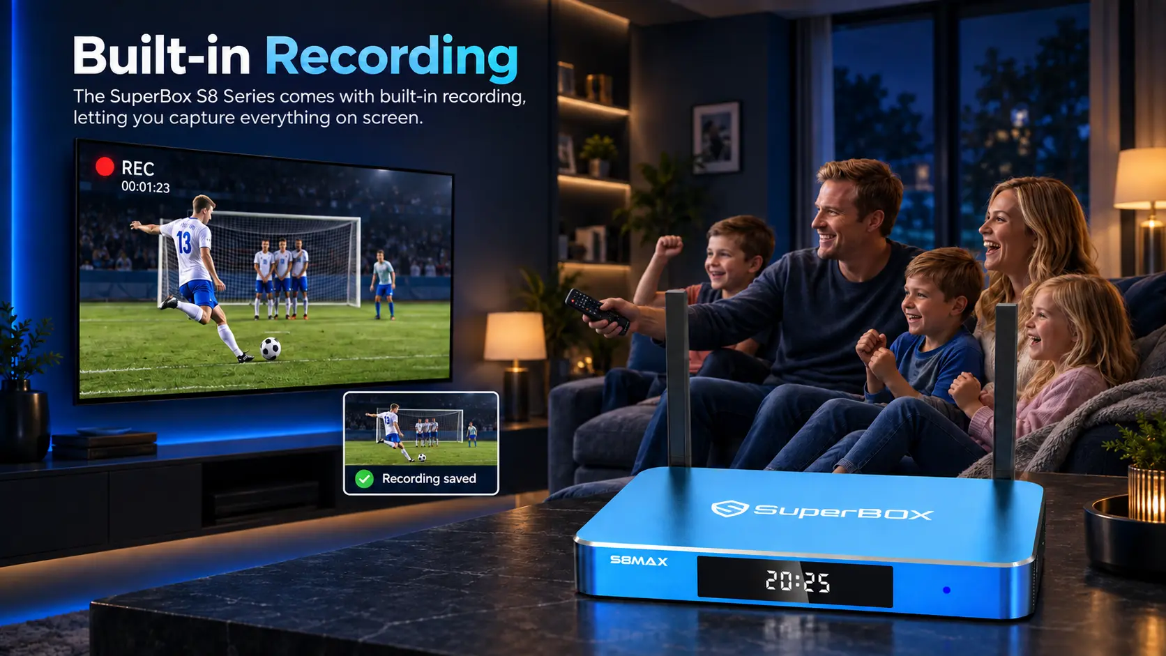 S8 Series New Feature Build In Recording