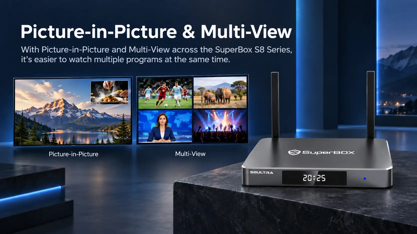 S8 Series New Feature PiP and Muliview