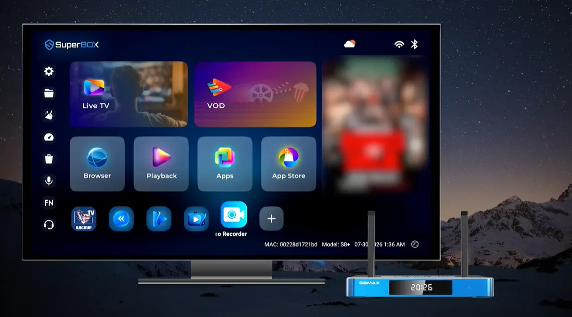 How to Use the SuperBox S8 Recorder App (Built-in Recording): Complete Guide 18 SuperBox S8 Built in recording on homescreen
