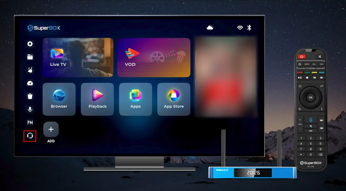 SuperBox S8 Customer Support step 1
