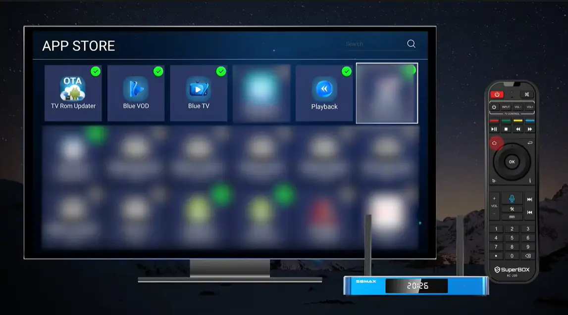 How to Install Blue TV, Blue VOD, Playback, and More Apps on SuperBox S8 22 SuperBox S8 Download Blue TV Step 5