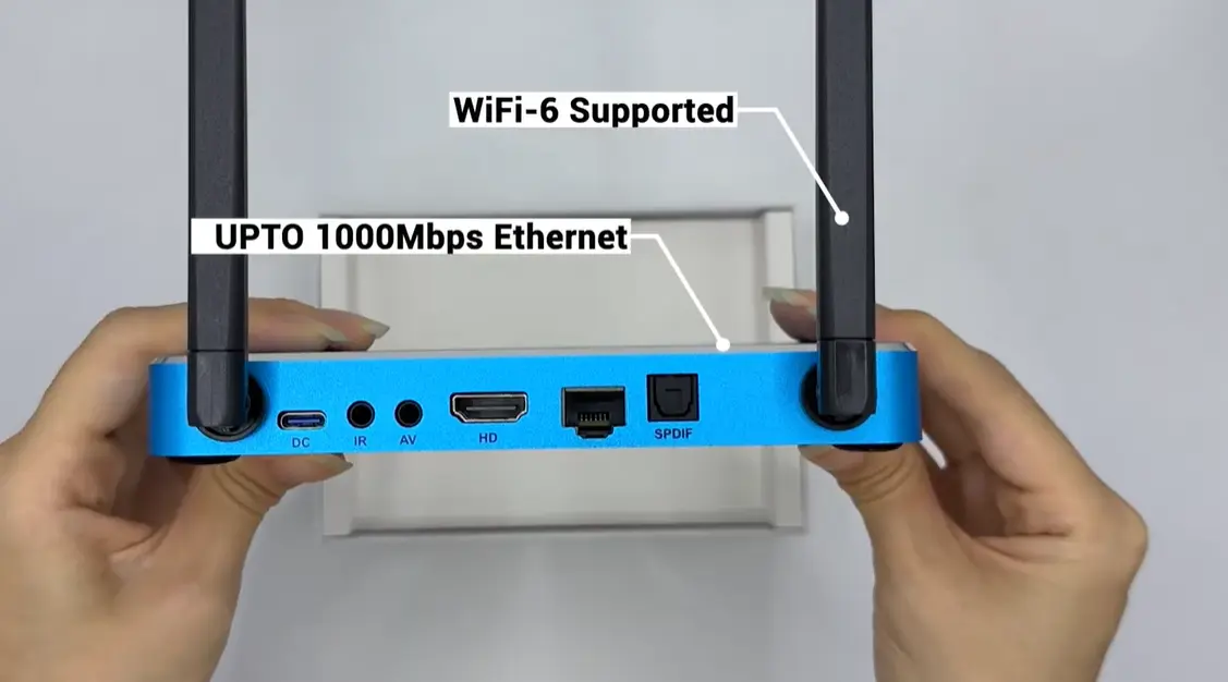 SuperBox S8 Max Unboxing and Setup: A Practical S8 Series Guide 20 SuperBox S8 Max behind port