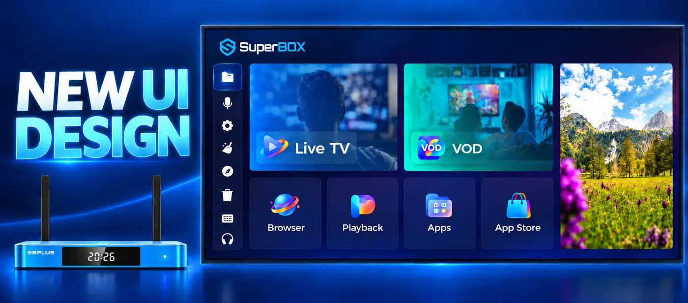 SuperBox S8 Plus 32 SuperBox S8 Plus New Feature Redesign UI 2