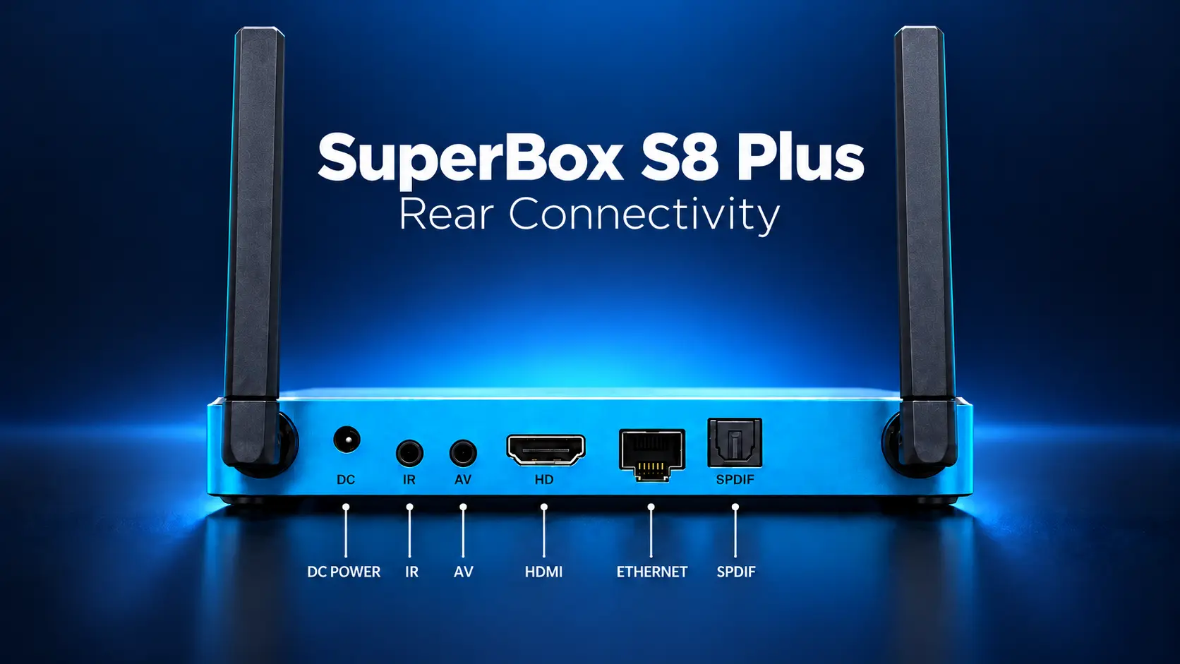 SuperBox S8 Plus Unboxing and Setup Guide: What’s in the Box and How to Get Started 19 SuperBox S8 Plus port