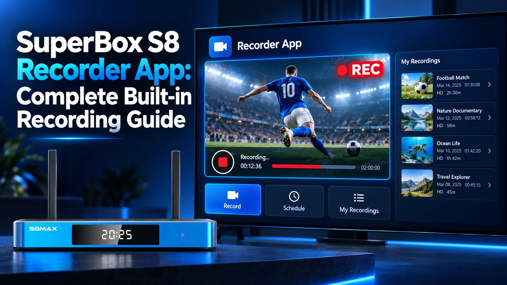 SuperBox S8 Recoder app demo ftr