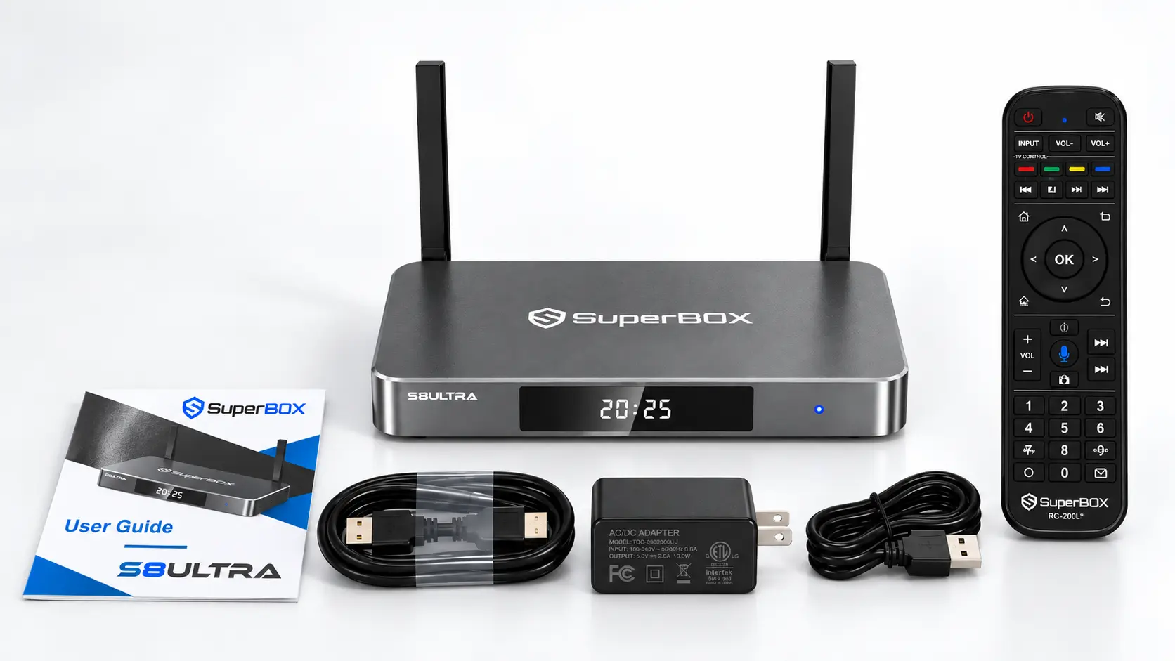 SuperBox S8 Ultra Setup Guide: Unboxing, Wi-Fi, Remote Pairing & Apps 20 SuperBox S8 Ultra Unboxing fullkit