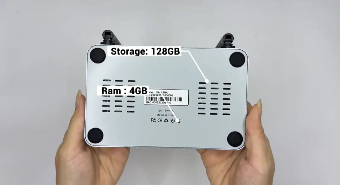 SuperBox S8 Ultra Setup Guide: Unboxing, Wi-Fi, Remote Pairing & Apps 21 SuperBox S8 Ultra internal storage