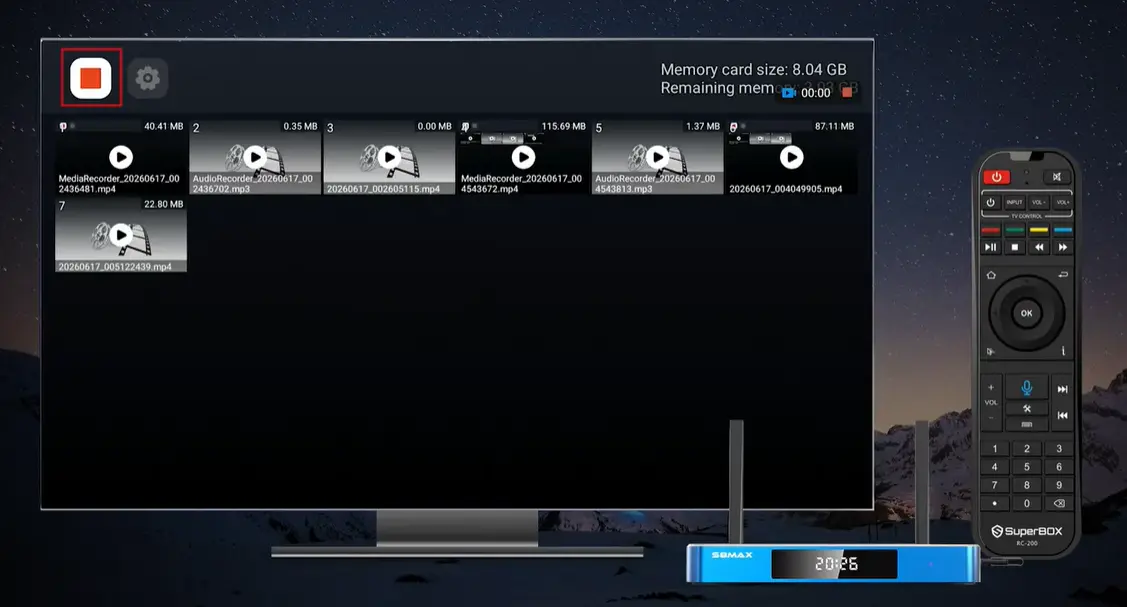 How to Use the SuperBox S8 Recorder App (Built-in Recording): Complete Guide 22 SuperBox S8 recorder app start recording