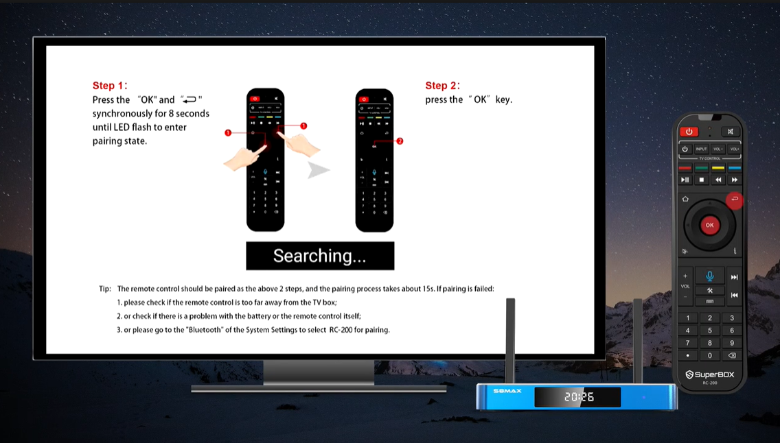 How to Pair a SuperBox S8 Remote: Step-by-Step Guide 18 SuperBox S8 remote pairing instruction 1