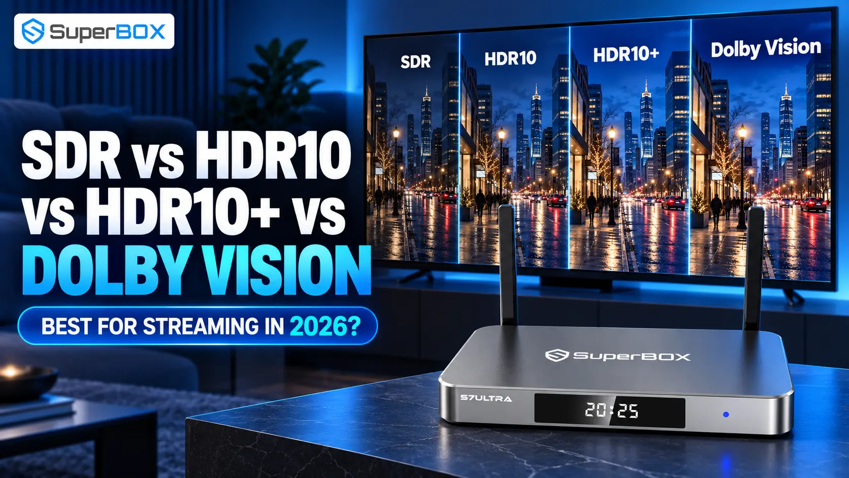 Superbox sdr vs hdr vs dolby vision ftr