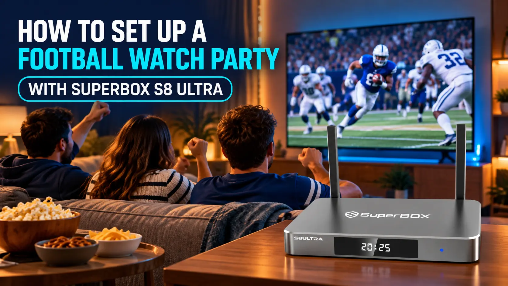 Football watch party with SuperBox S8 Ultra