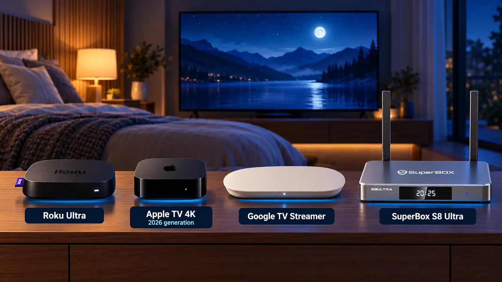Best Streaming Box for Bedroom: 4 Options Compared 13 Nighttime Bedroom Streaming Device Comparison