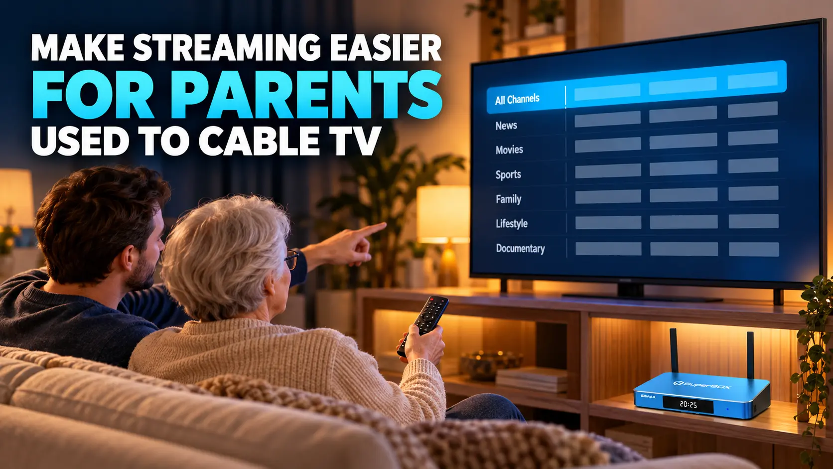 Parents learn simpler streaming together