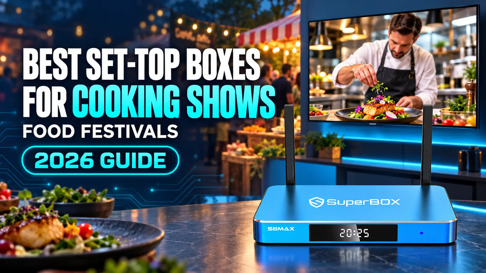 S8 Max cooking shows and food festivals